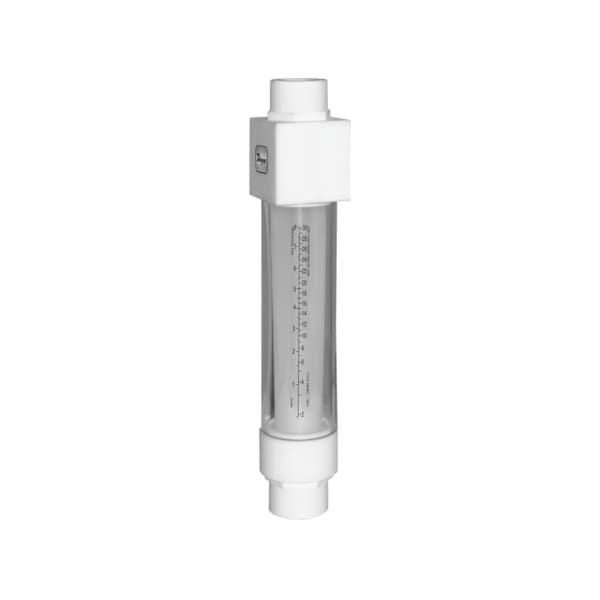 Variable area flowmeter, 3/4in female NPT, flow rate 40 LPM 10.57 GPM